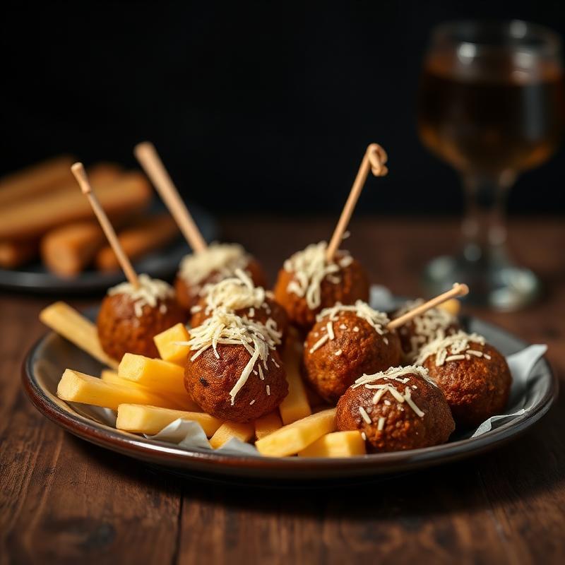 Bitterballen en frikandellen snacks